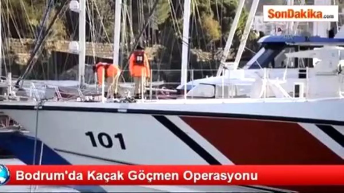 Bodrum\'da Kaçak Göçmen Operasyonu