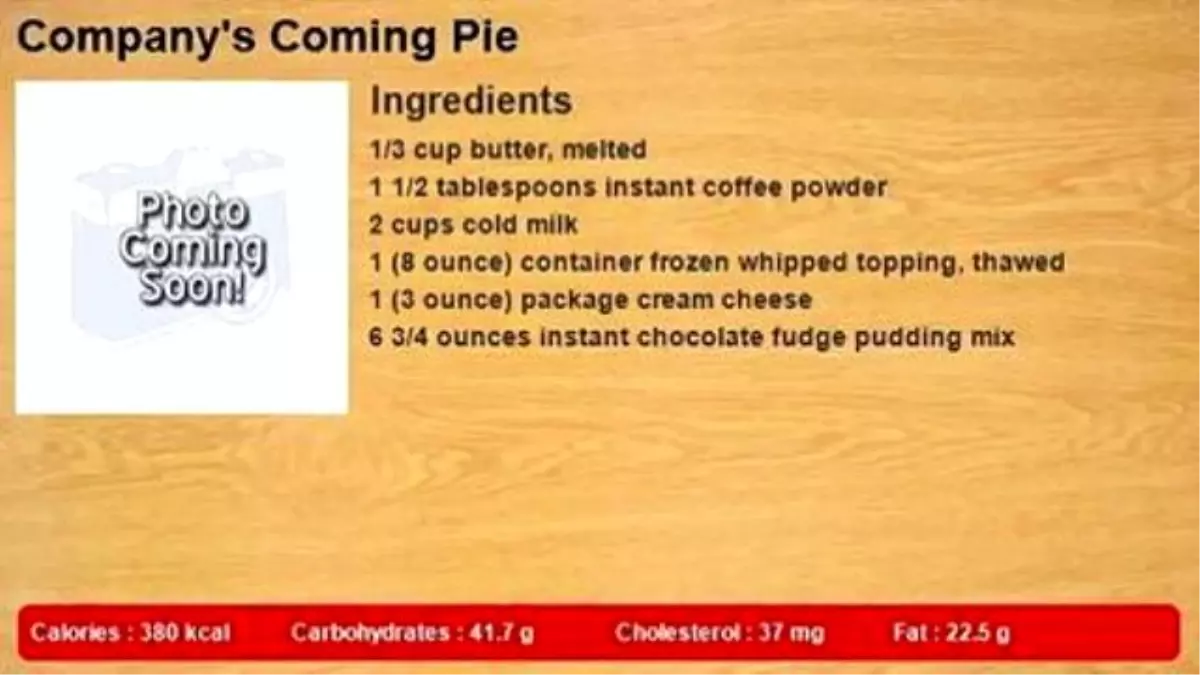 Company\'s Coming Pie