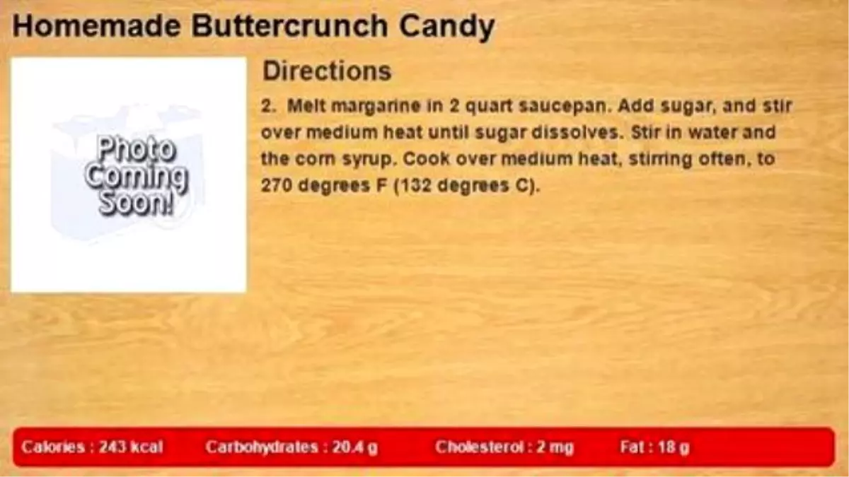 Homemade Buttercrunch Candy