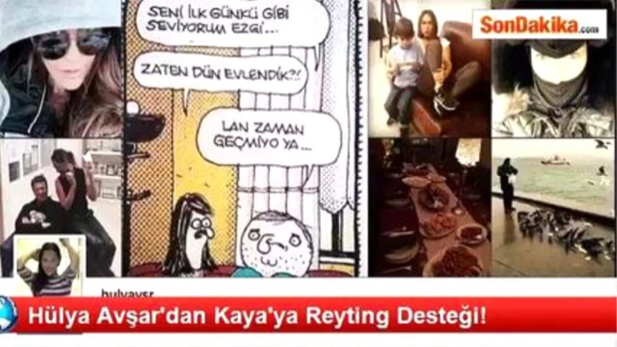 Hülya Avşar\'dan Kaya\'ya Reyting Desteği!