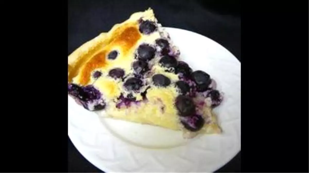 Lemon Blueberry Custard Pie