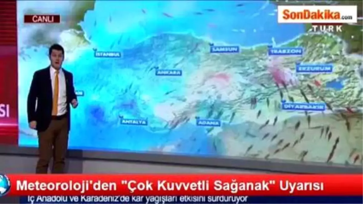 Meteoroloji\'den \'Çok Kuvvetli Sağanak\' Uyarısı