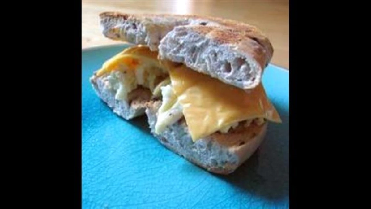 Blueberry Egg And Cheese Bagel