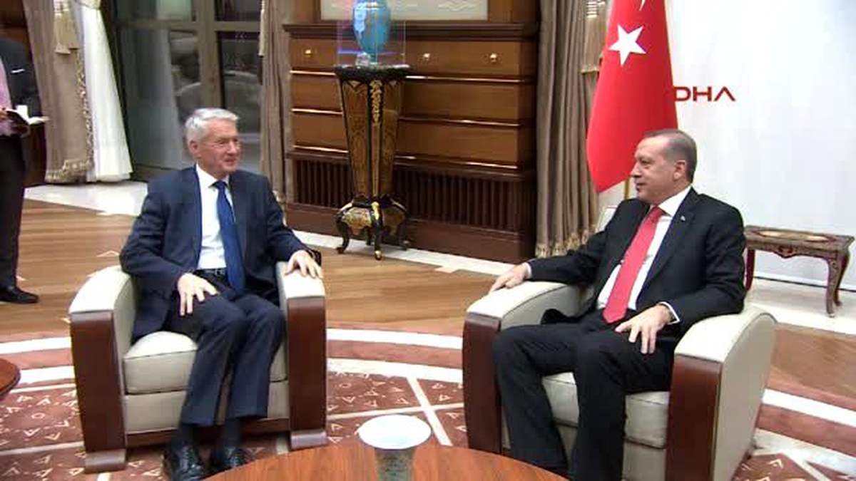 Erdoğan, Avrupa Konseyi Genel Sekreteri Jagland\'ı Kabul Etti