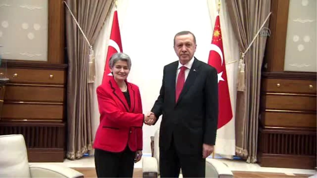 Erdoğan, Unesco Direktörü İrina Bokova\'yı Kabul Etti