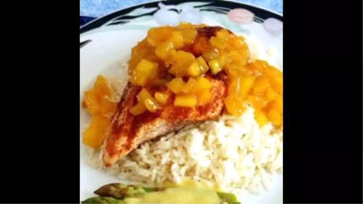 Grilled Spiced Chicken With Caribbean Citrus-Mango Sauce