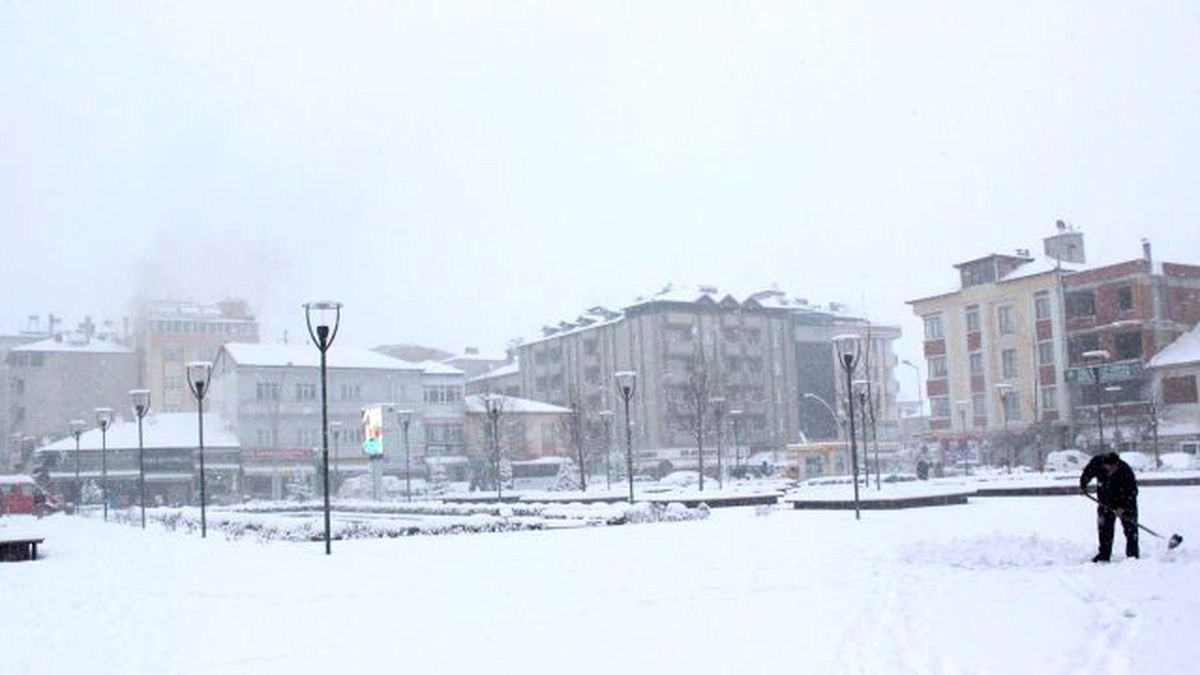 Havza\'da Kar Yağışı