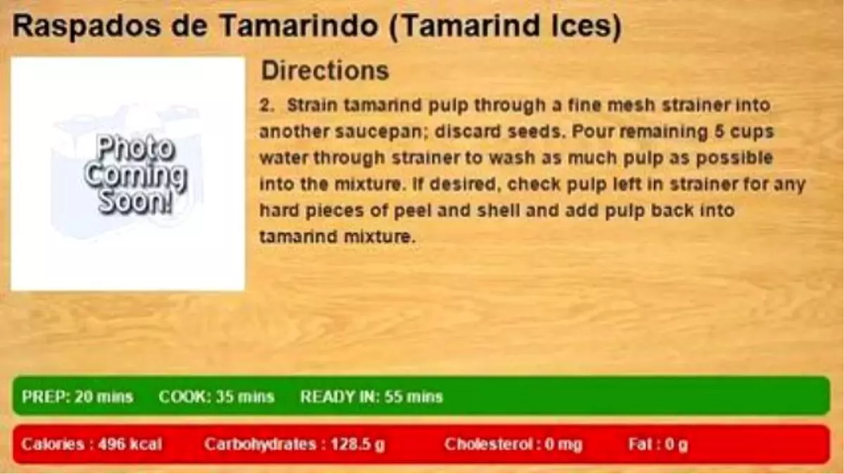 Raspados de Tamarindo (Tamarind Ices)