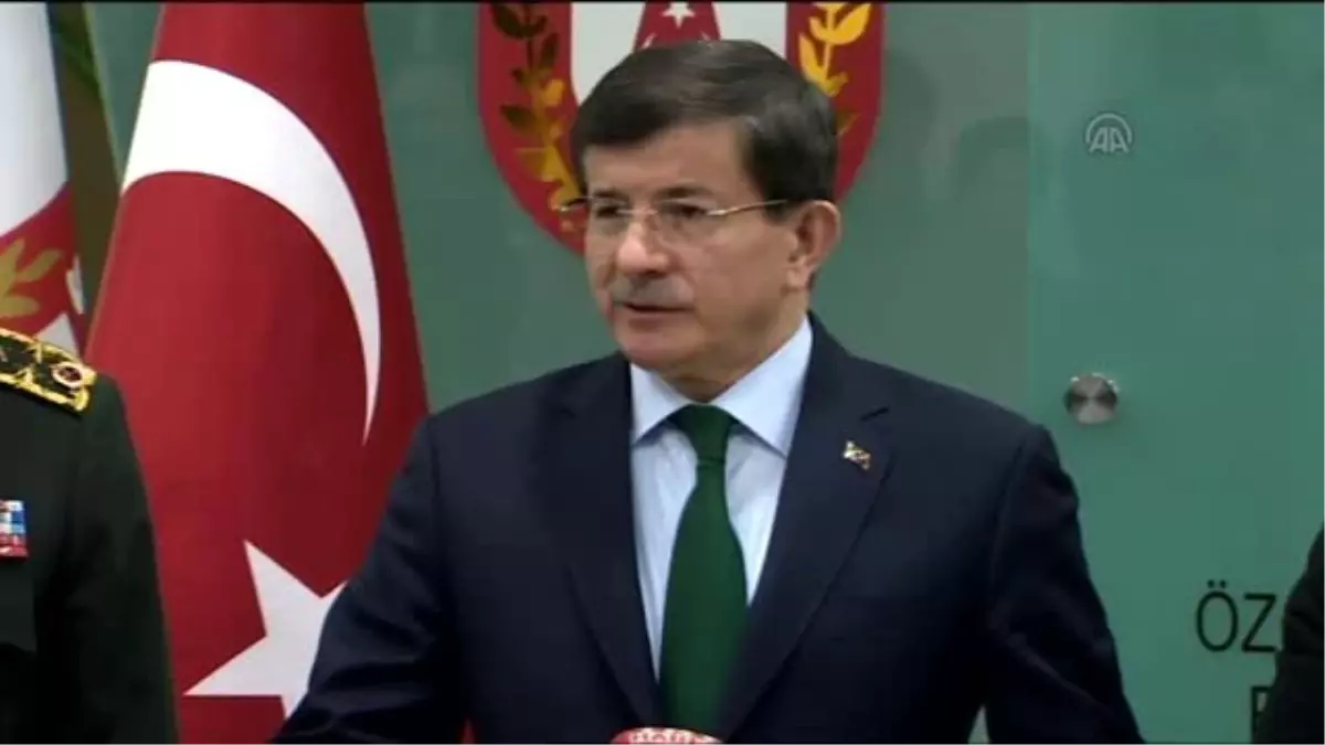 Başbakan Davutoğlu - Paris\'teki Silahlı Saldırı