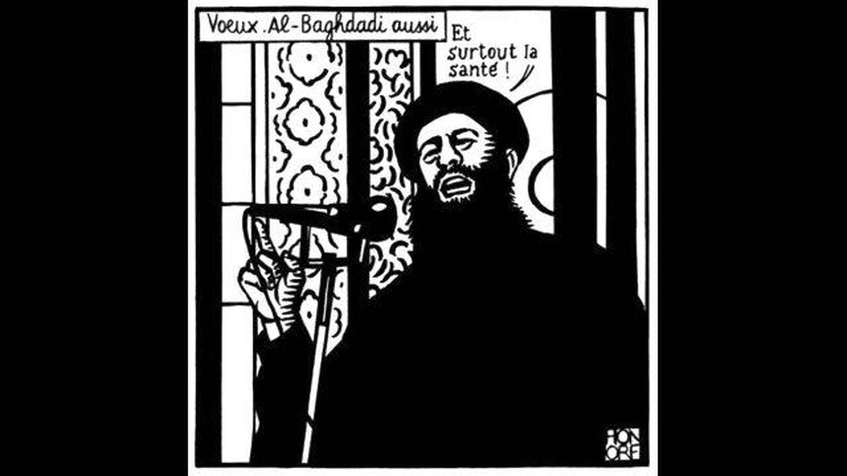 Charlie Hebdo\'nun Yılbaşını Bağdadi Karikatürüyle Kutladığı Ortaya Çıktı