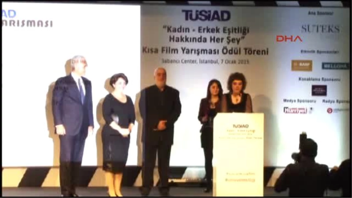 Tüsiad\'ın Kadın-Erkek Eşitliği Kısa Film Yarışmasında Dereceye Girenlere Ödülleri Verildi 2-