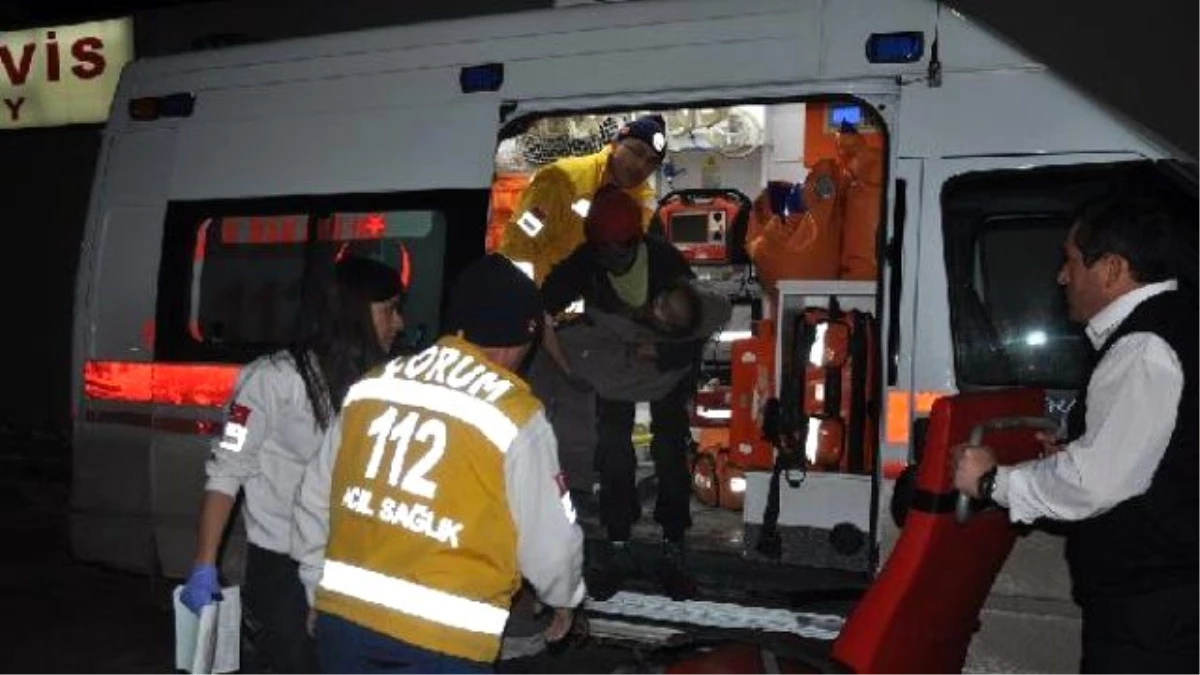 Çorum\'da Benzinle Soba Yakarken Eşi ve 2 Çocuğuyla Yaralandı