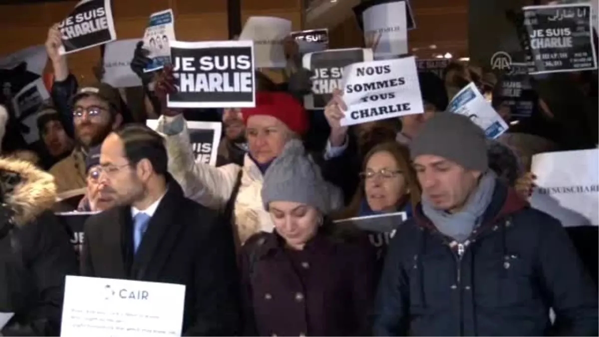 Paris'teki Silahlı Saldırıya Washington'da Protesto