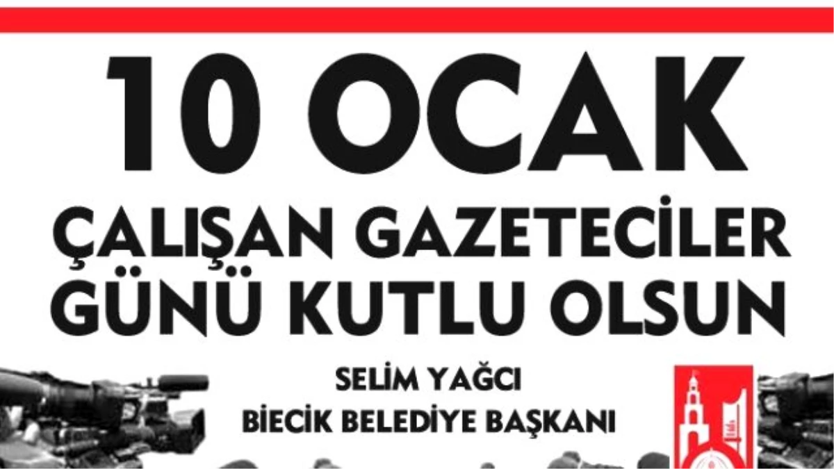 Bilecik Belediye Başkanı Selim Yağcı, Çalışan Gazeteciler Günü\'nü Kutladı