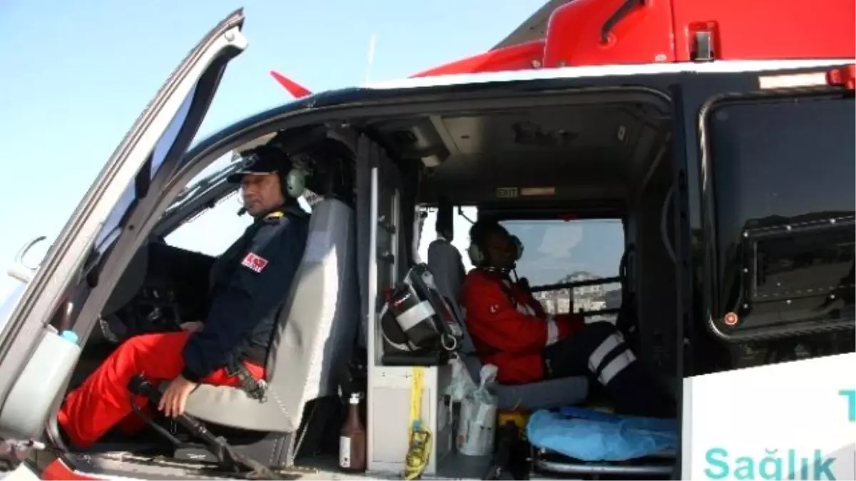 Helikopter Ambulans Kayseri\'de 5 Yılda Bin 252 Hastaya Ulaştı