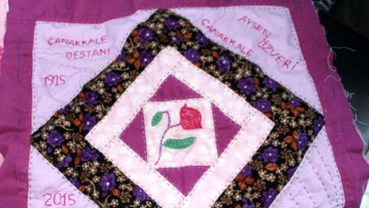 100\'üncü Yılda Şehide Anı Yorganı