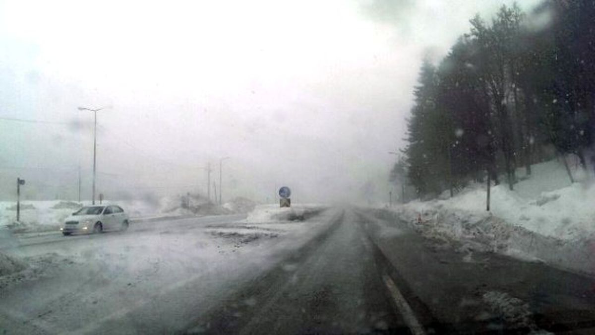Bolu Dağında Kar ve Sis Bir Arada