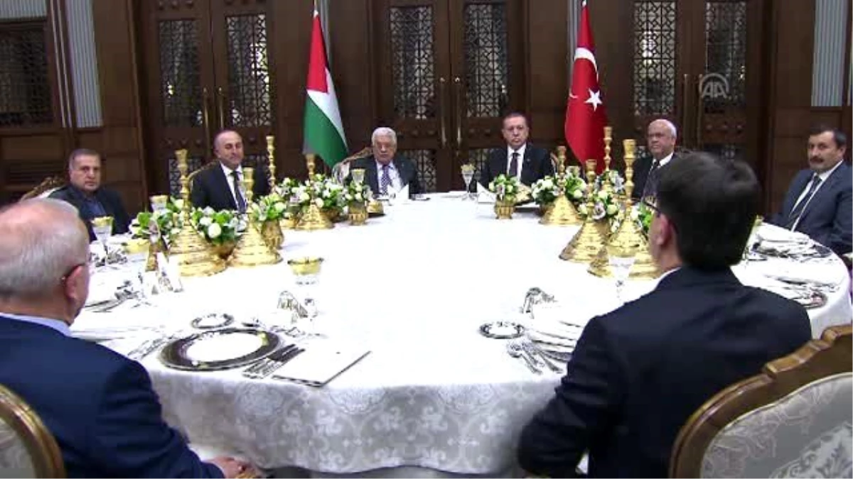 Erdoğan, Abbas Onuruna Resmi Akşam Yemeği Verdi