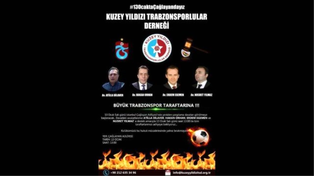 Trabzonspor Taraftarları Yarın Çağlayan Adliyesinde Toplanıyor
