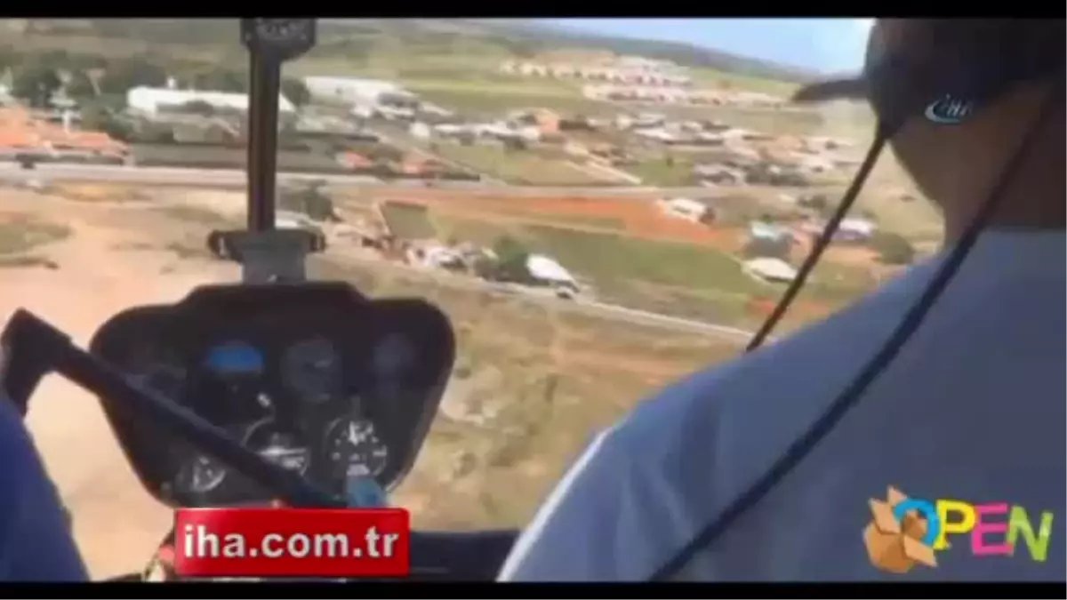 Helikopter Yere Böyle Çakıldı!