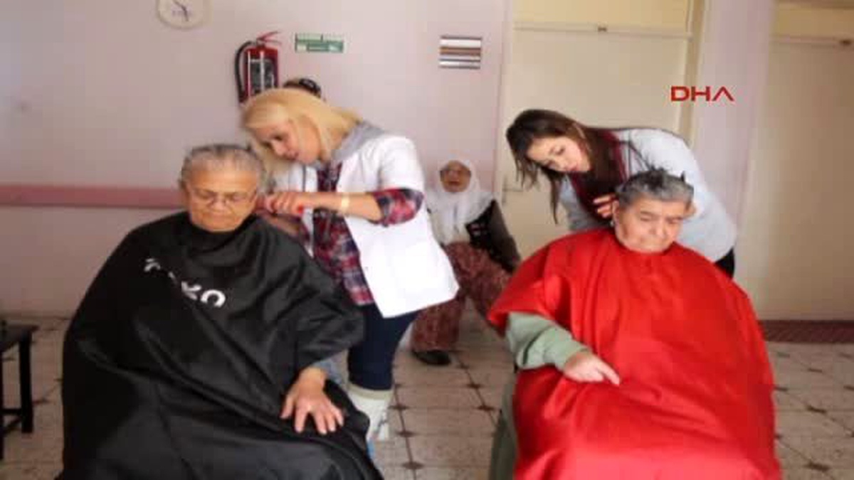 Burdur\'da Huzurevi Sakinlerine Ücretsiz Saç Bakımı