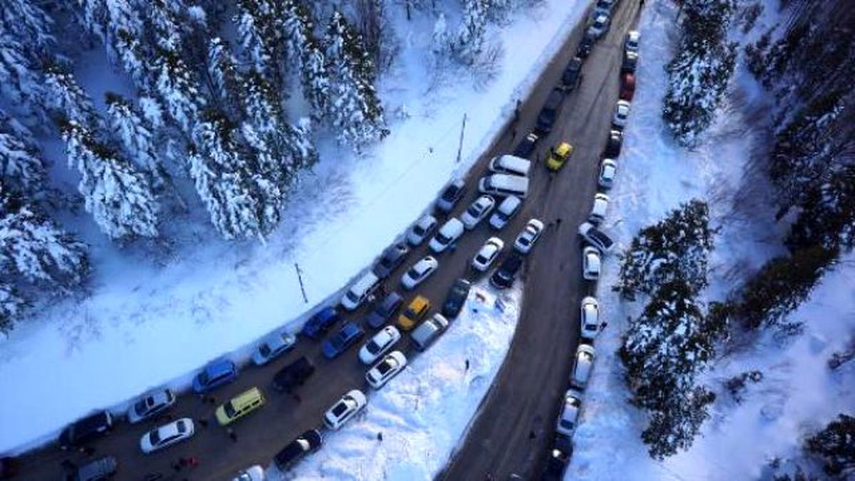 Uludağ\'da Trafik Kargaşası