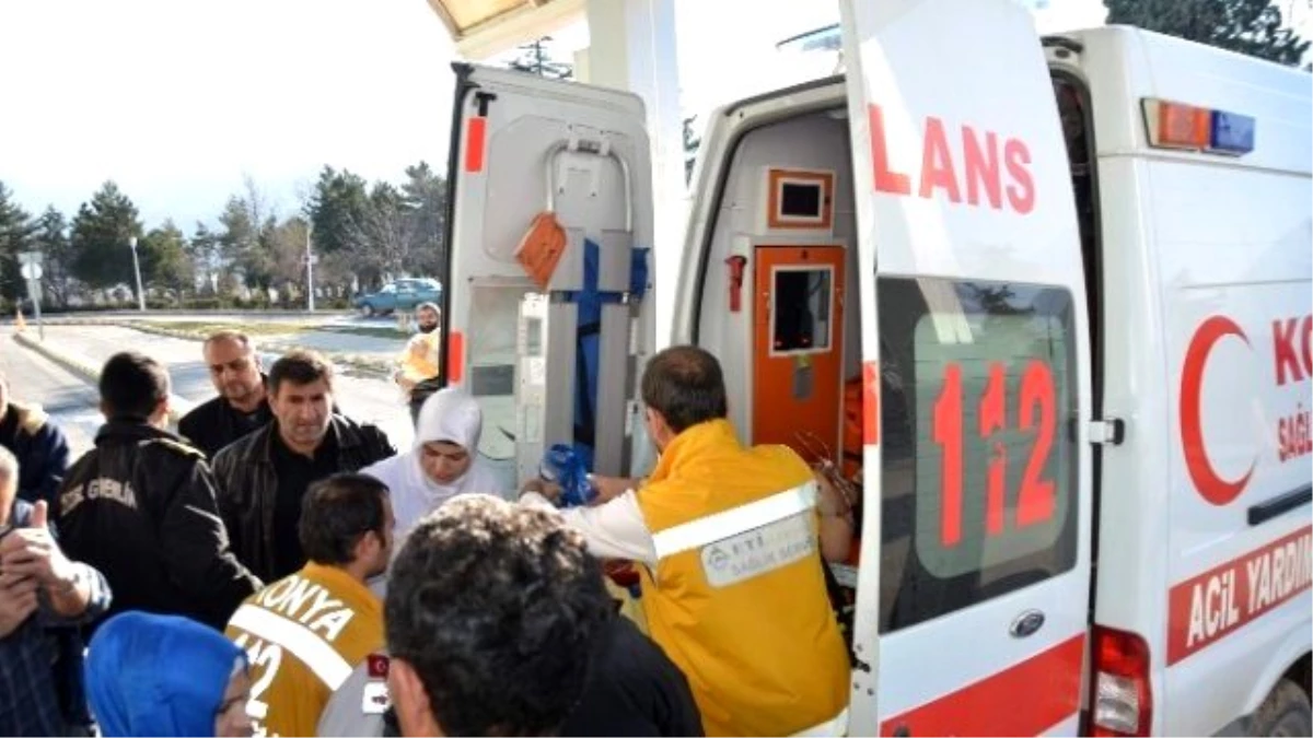 Konya\'da Başına Demir Düşen İşçi Ağır Yaralandı