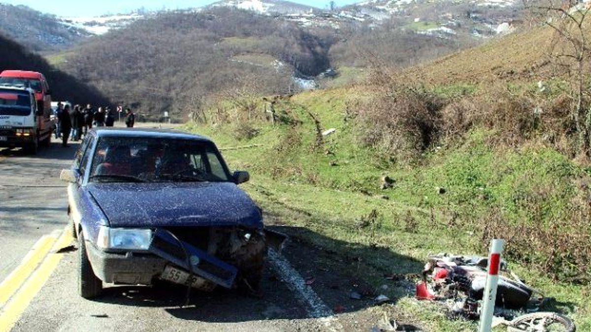 Samsun\'da Trafik Kazası: 1 Yaralı