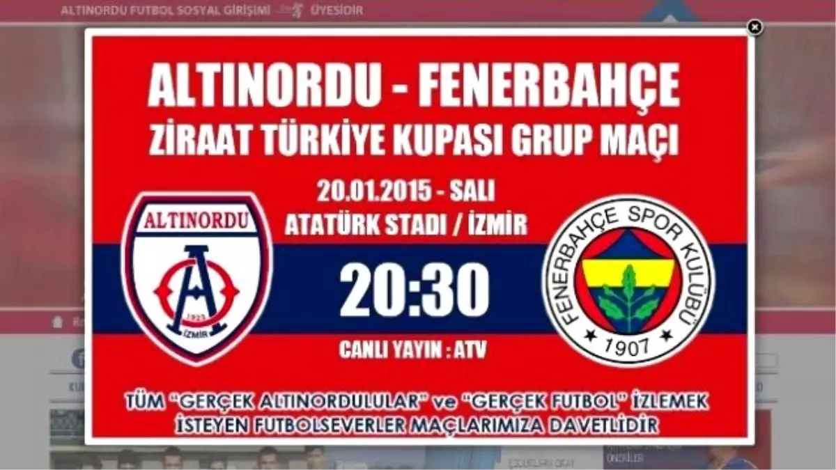 Altınordu - Fenerbahçe Maçına Doğru