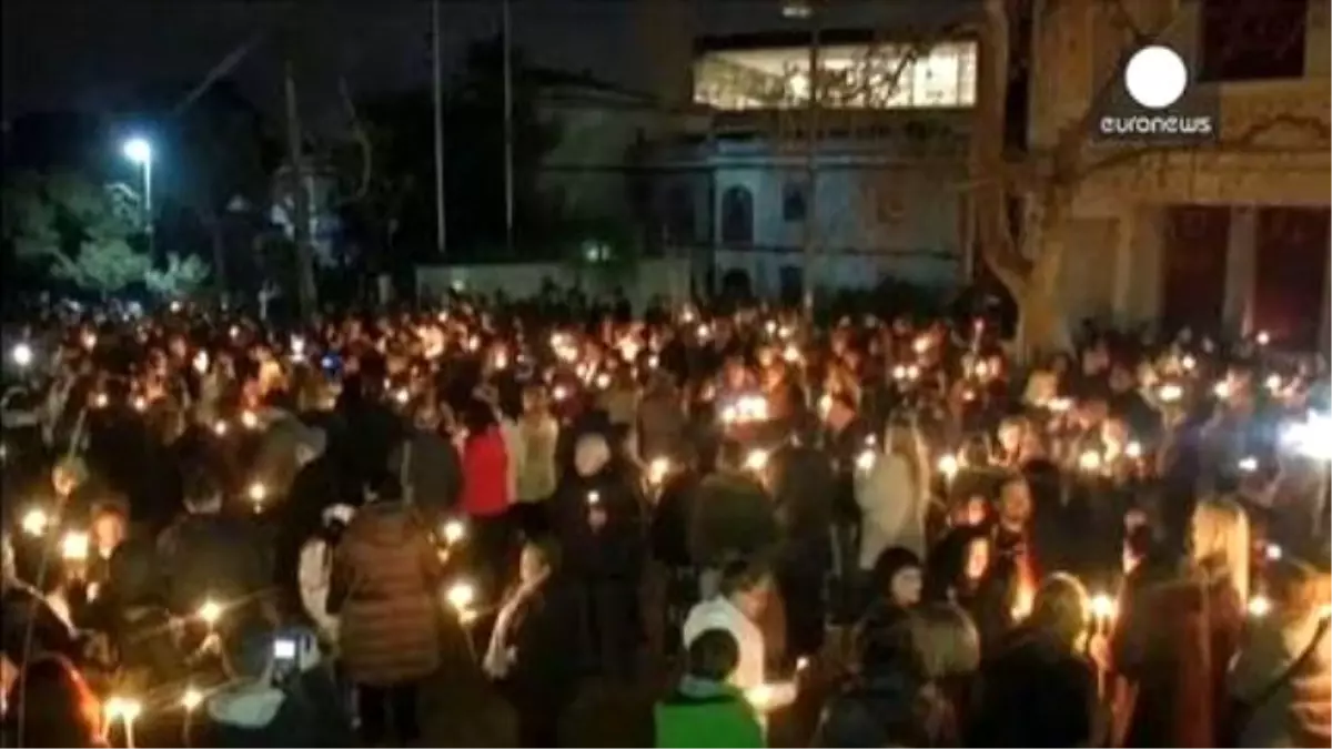 Atina\'da Elgin Mermerleri İçin Protesto Eylemi