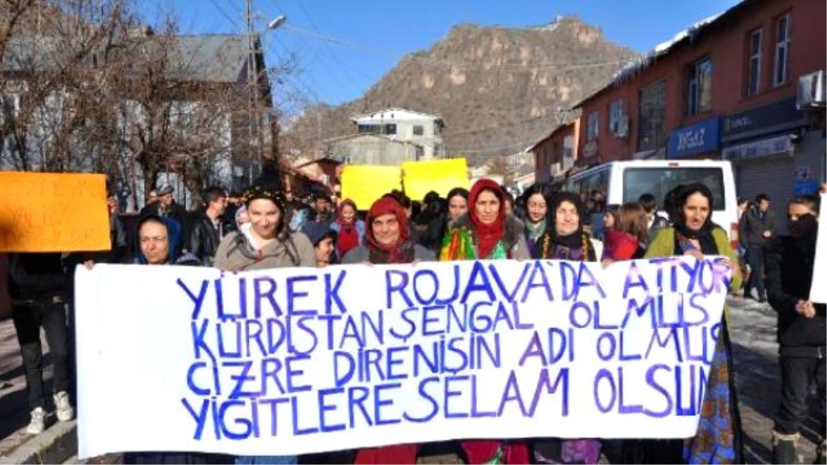 Çukurca\'da Cizre Olayları Protesto Edildi