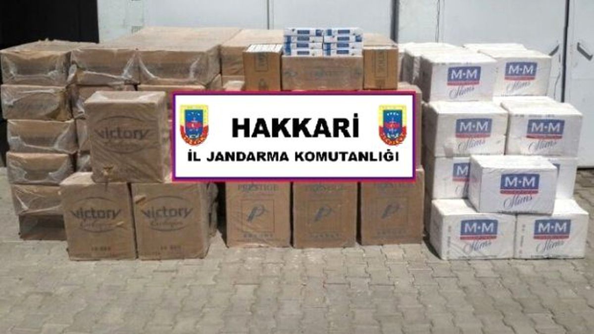 Hakkari\'de Kaçak Sigara Operasyonu