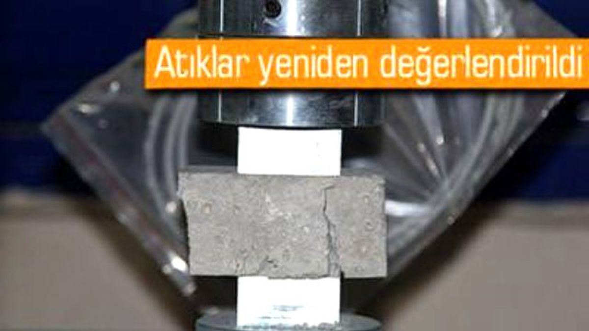 Hatay\'da Çimentosuz Beton Üretildi