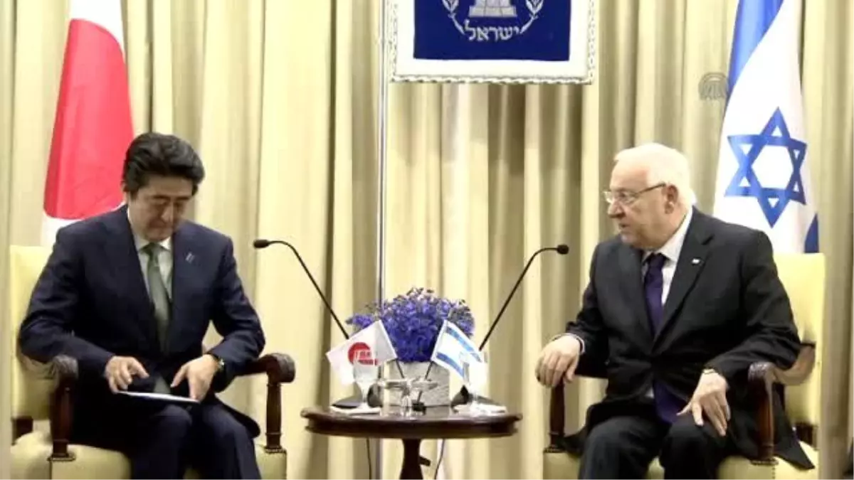 İsrail Cumhurbaşkanı Rivlin,japonya Başbakanı Shinzo Abe\'yi Kabul Etti