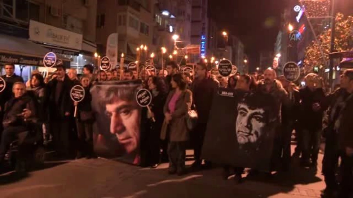 İzmir\'de Hrant Dink\'i Anma Yürüyüşü