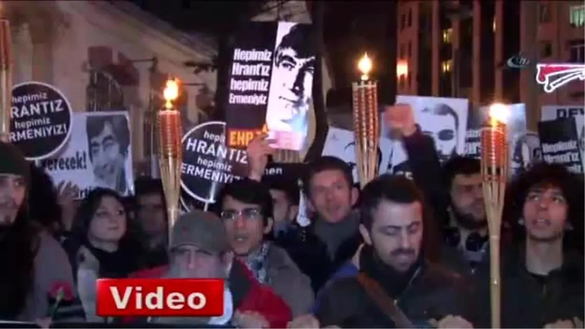 Taksim\'de Hrant Dink Anma Yürüyüşü