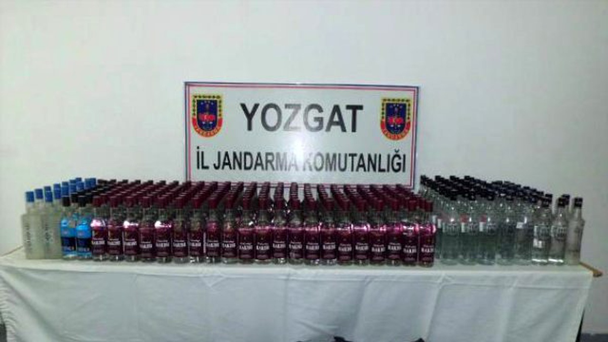 Yozgat\'ta 324 Şişe Kaçak İçki Ele Geçirildi