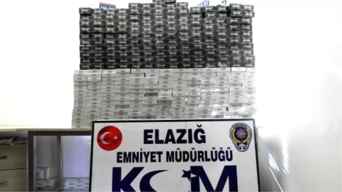 Elazığ\'da 25 Bin Paket Kaçak Sigara Ele Geçirildi