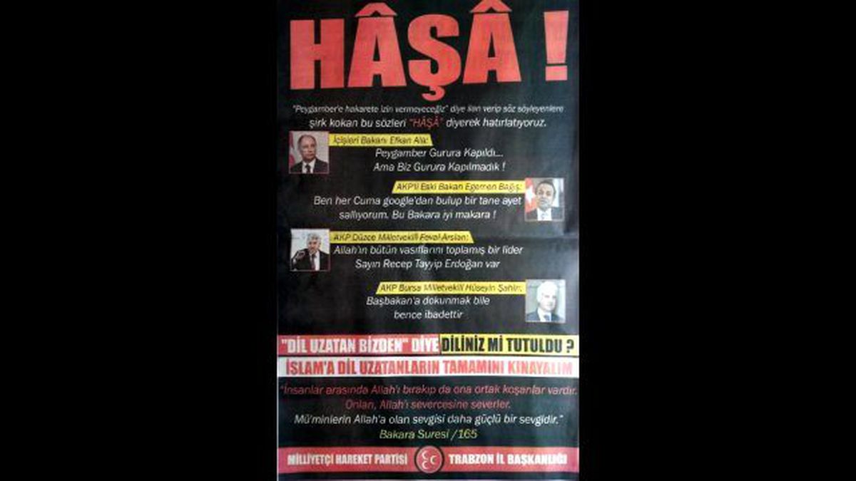 Trabzon\'da MHP\'lilerden İlanlı Tepki