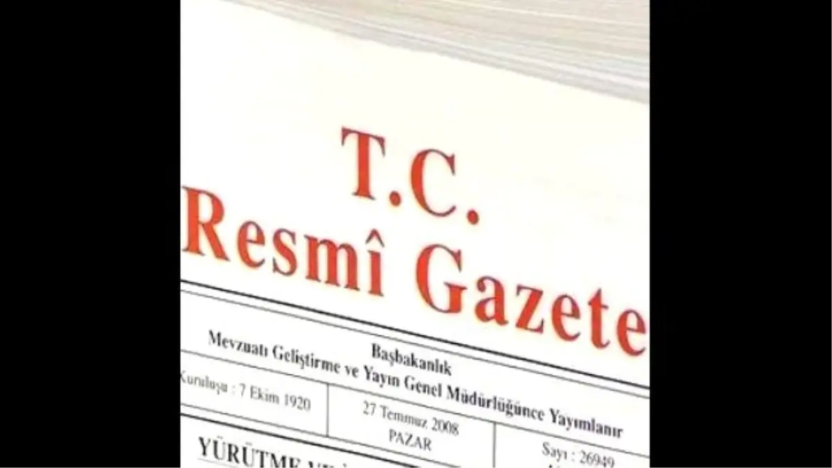 Bakanlıklara Ait Atama Kararları Resmi Gazetede