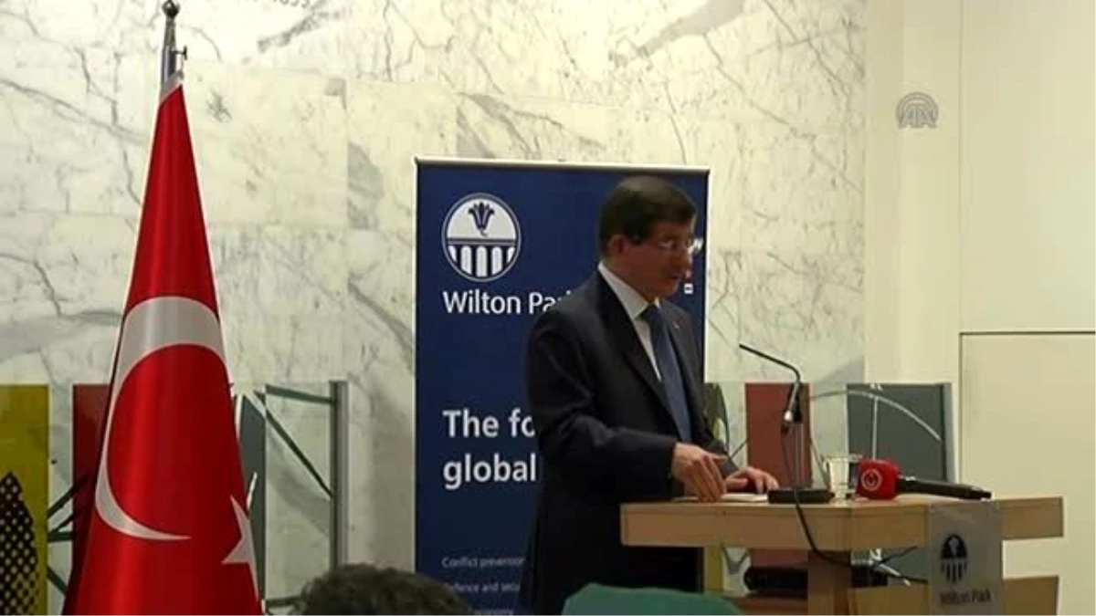 Başbakan Davutoğlu, Wilton Park Toplantısı\'nda İngilizce Konuşma Yaptı