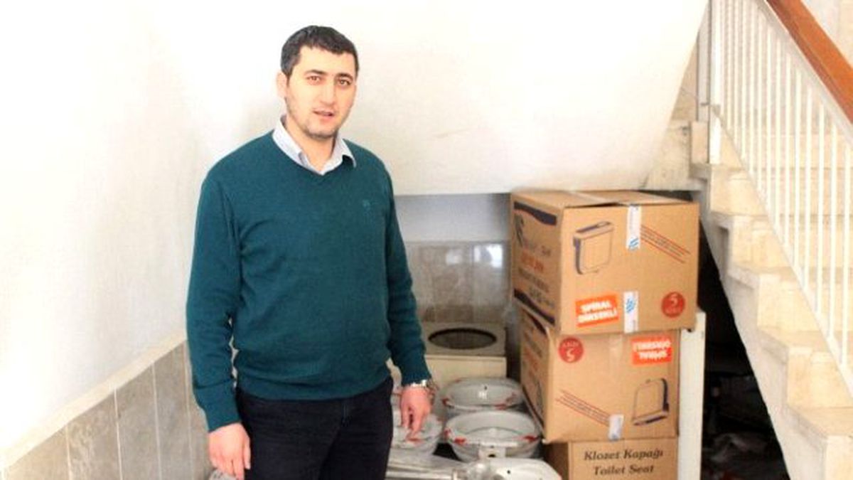 Geri Dönüşüm Kampanyası ile Engelli Tuvaleti Malzemeleri Alındı