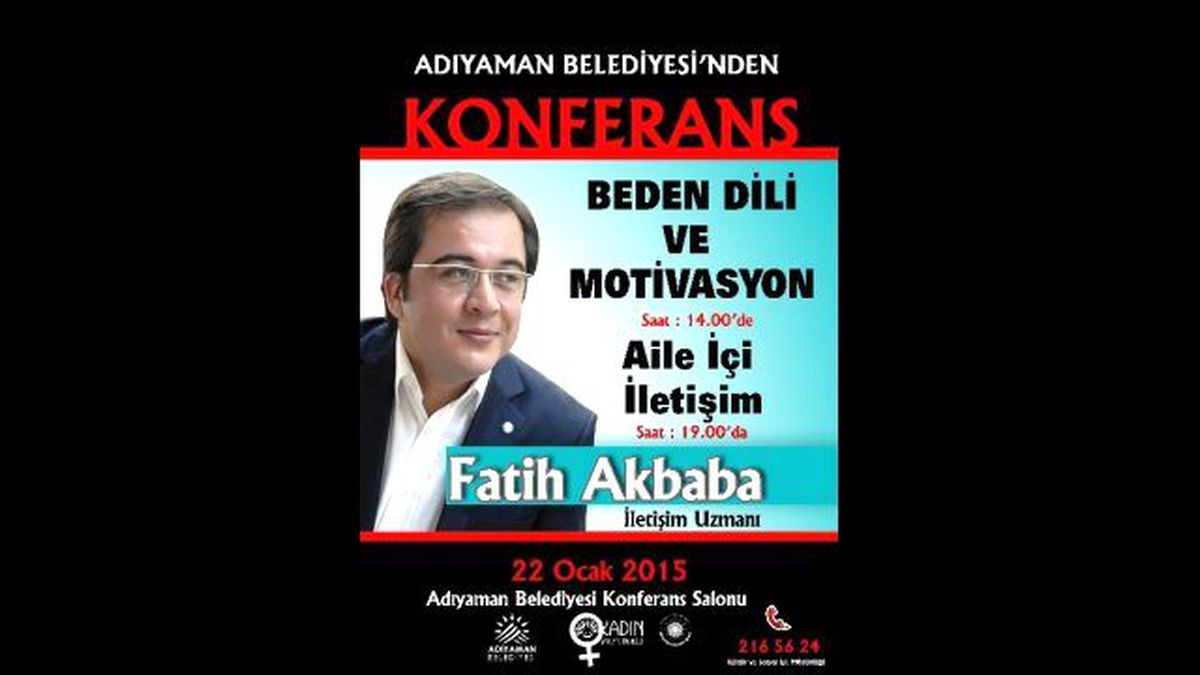 Kişisel Gelişim Uzmanı Akbaba, Adıyamanlılarla Buluşuyor