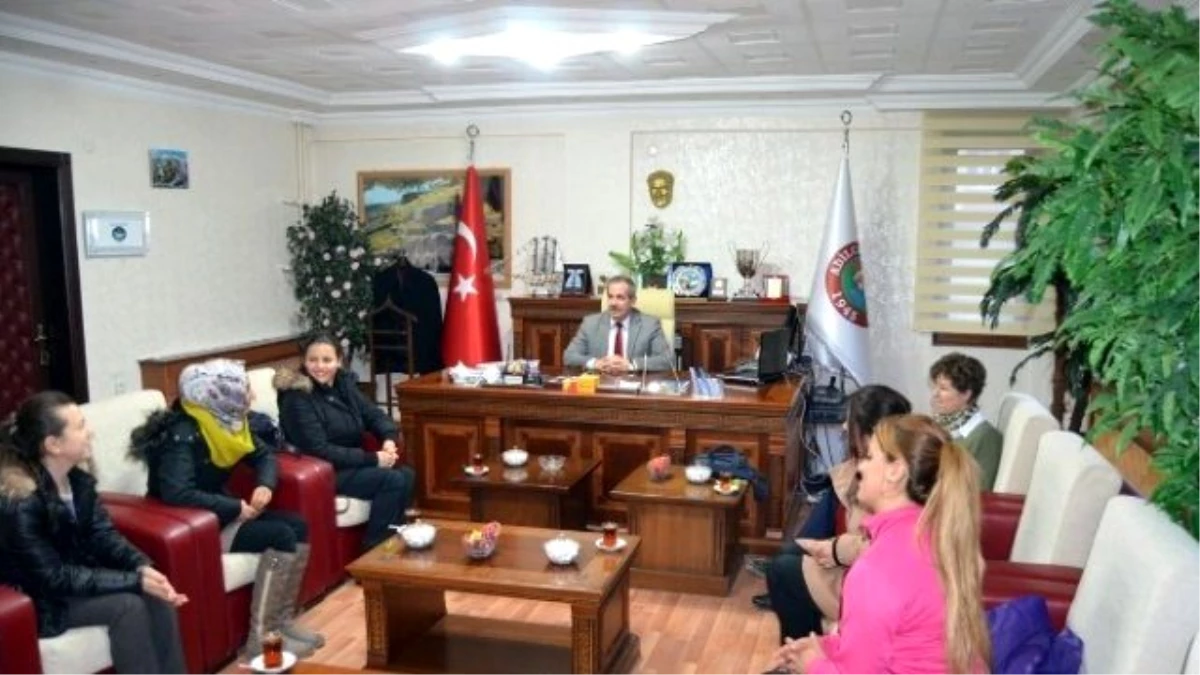 Öğretmenlerden Belediye Başkanı Gürsoy\'a Ziyaret
