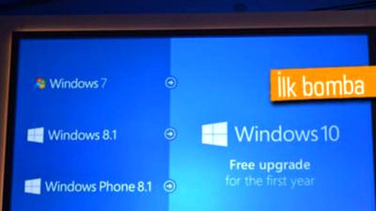 Windows 10\'a Geçiş Ücretsiz Olacak!
