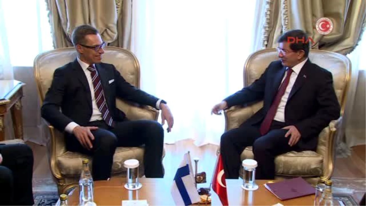 Başbakan Ahmet Davutoğlu, Finlandiya Başbakanı Alexander Stubb ile Görüştü.