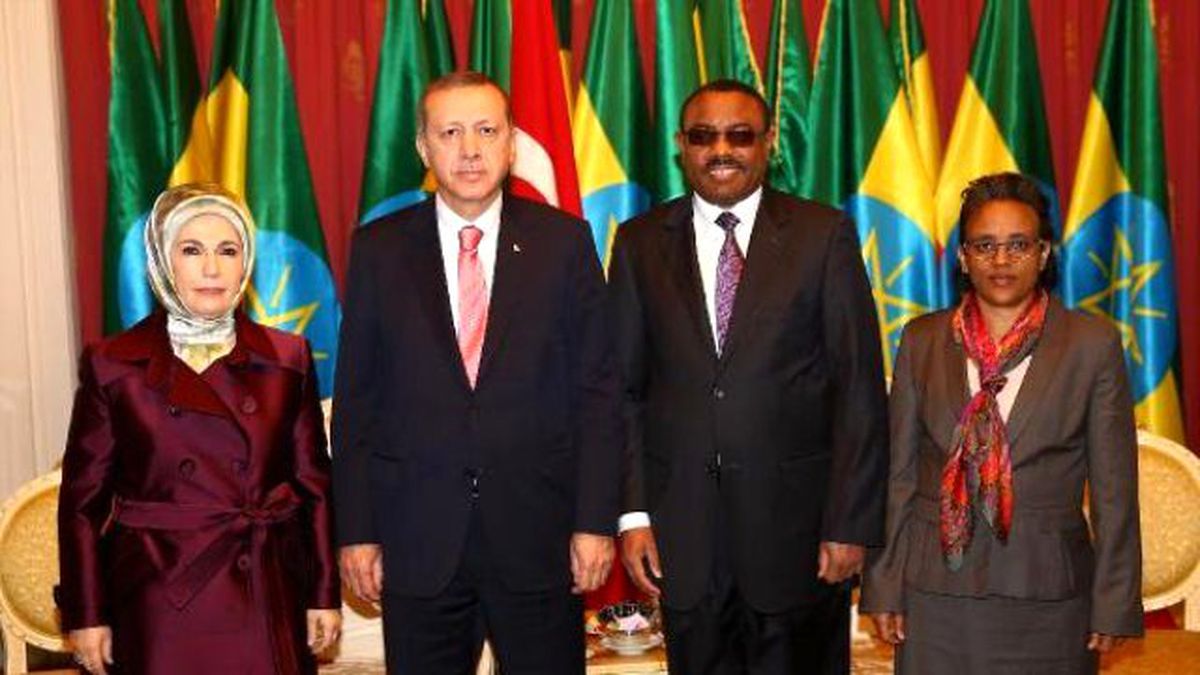 Cumhurbaşkanı Erdoğan Etiyopya\'da Askeri Törenle Karşılandı