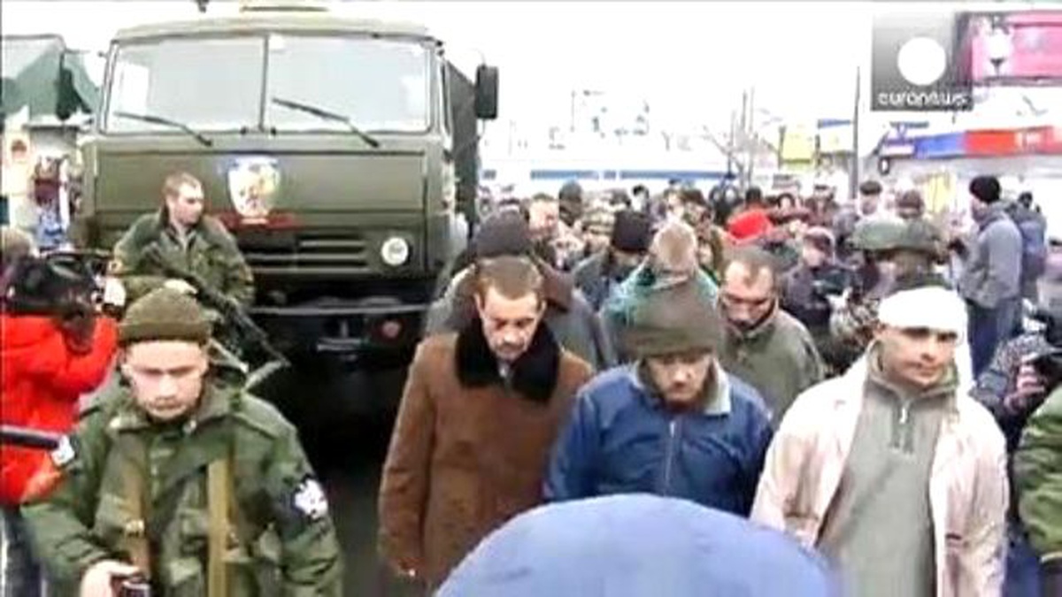 Rehin Alınan Ukraynalı Askerler Tartaklandı