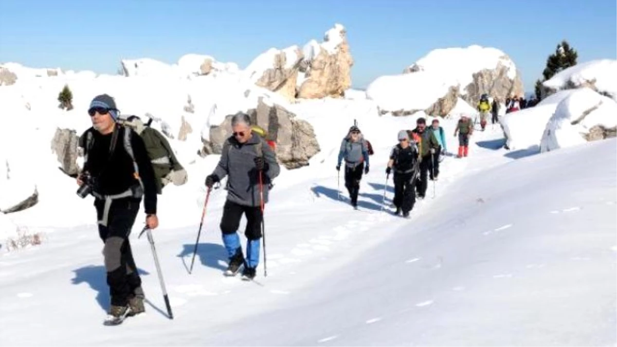 Sahile 40 Kilometre Uzakta Kar Yürüyüşü