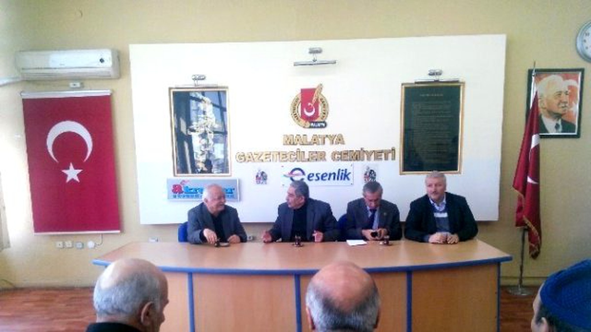 Malatya\'da Muhtarlar Federasyonundan, Gazeteciler Cemiyetine Ziyaret